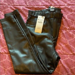 Zara Faux Leather Legging- with tags